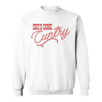 She's Gone Cuntry Country Music Cowboy Western Sweatshirt - Monsterry
