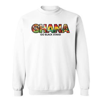 Soccer Fan 2026 Ghana Go Black Stars Supporters Sweatshirt - Thegiftio UK