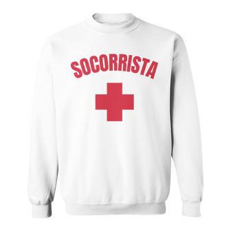 Socorrista Diseñoolo En Frenteocorrista Manga Larga Camisa de entrenamiento - Regaloses