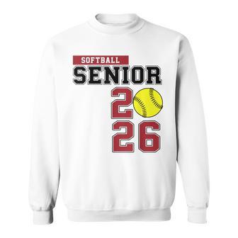 Softball Senior 2026 Softball Class Of 2026 Graduation 2026 Sweatshirt - Monsterry