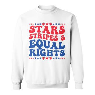 Stars Stripes And Equal Rights Women's Rights 4Th Of July Sweatshirt - Thegiftio UK