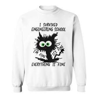 I Survived Engineering School Graduation 2026 Sweatshirt - Thegiftio UK