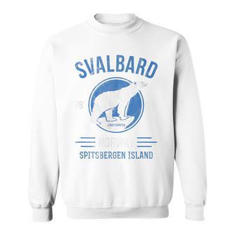 Svalbardpitzbergen ホッキョクグマ ロングイヤービーン ノルウェー ホッキョクグマ スウェットシャツ - Kawaiitshirt