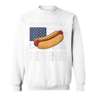 Toddler It's A Bad Day To Be A Hot Dog Kids Sweatshirt - Thegiftio UK