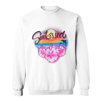Vintage Retro Larsson Sun Kissed Midnight Sun Graphic Sweatshirt - Thegiftio UK