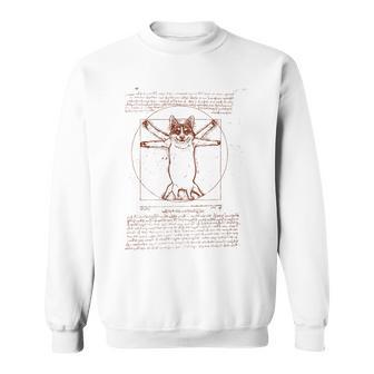 Vitruvian Corgi スウェットシャツ - Kawaiitshirt