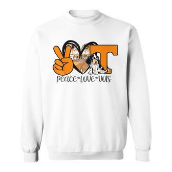 Vols Peace Love Vols Sweatshirt - Thegiftio UK