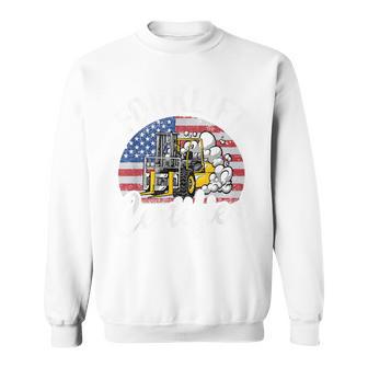 Warehouse アメリカ国旗 フォークリフトオペレーターフォークリフト認定 スウェットシャツ - Kawaiitshirt