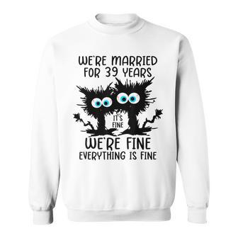 We're Married For 39 Years Sweatshirt - Thegiftio UK