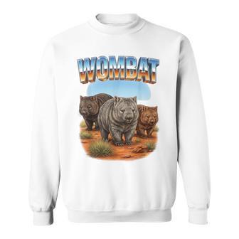 Wombat ヴィンテージ 70年代 90年代 レトロ ウォンバット 動物愛好家 ウォンバット スウェットシャツ - Kawaiitshirt