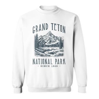 Women's Grand Teton National Park Wyoming Camping Hiker Sweatshirt - Thegiftio UK