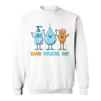 World Hand Hygiene Day Cute Hand Washing Hygiene Sweatshirt - Thegiftio UK
