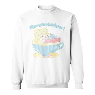 まるもふびより ティーカップ スウェットシャツ - Kawaiitshirt