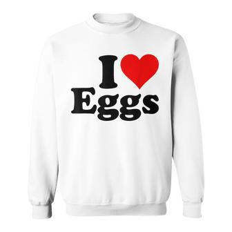 アイラブエッグアイハートエッグ スウェットシャツ - Kawaiitshirt