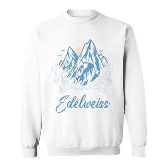 エーデルワイス アルプス お土産 スイス ハイキング 山 スイス スウェットシャツ - Kawaiitshirt