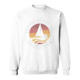 カーメルバイ・ザ・シー カリフォルニア ヴィンテージ ヨット 70年代 レトロ 太陽 スウェットシャツ - Kawaiitshirt