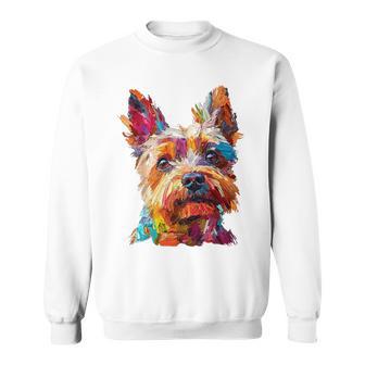 ケアンテリア 犬 モチーフ ペット イラスト ケアンテリア スウェットシャツ - Kawaiitshirt