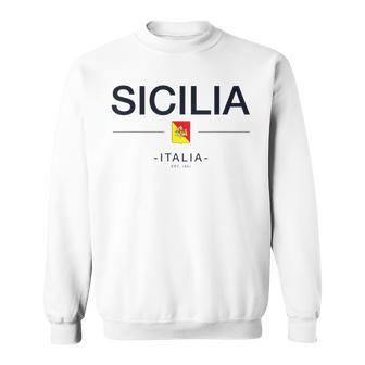 シチリア家族旅行 イタリア国旗 イタリアギフト シチリア島 スウェットシャツ - Kawaiitshirt