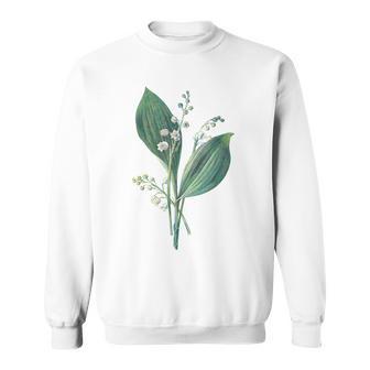 スズラン植物アートペインティングtシャツ スウェットシャツ - Kawaiitshirt