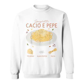スパゲッティ カシオ エ ペペ 伝統的なイタリア料理 レシピ ティー スウェットシャツ - Kawaiitshirt