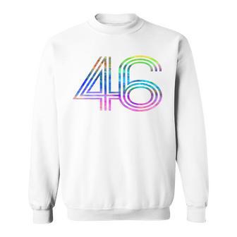 タイダイシャツ ナンバー46 レトロユニフォーム バックプリントジャージ スウェットシャツ - Kawaiitshirt