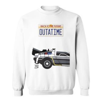 バック・トゥ・ザ・フューチャー Outatime ナンバープレート 長袖tシャツ スウェットシャツ - Kawaiitshirt