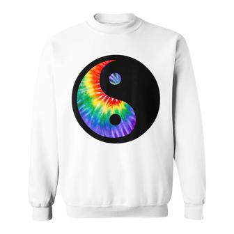 ヒッピータイダイ 陰陽 スウェットシャツ - Kawaiitshirt