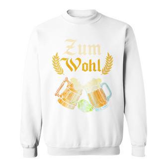 バックプリント ビンテージ ビールを飲む人やビール愛好家に乾杯 スウェットシャツ - Kawaiitshirt