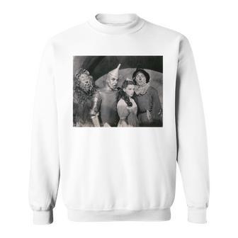 ビンテージフォト オズの魔法使い かかし色 ブリキの人 ライオン ドロシー・オズ スウェットシャツ - Kawaiitshirt
