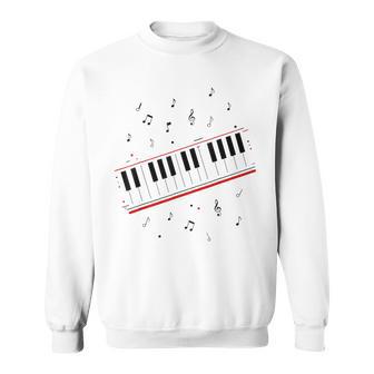 ピアノ ビート キーボード 音符 ミュージシャン ピアノ レッスン スウェットシャツ - Kawaiitshirt