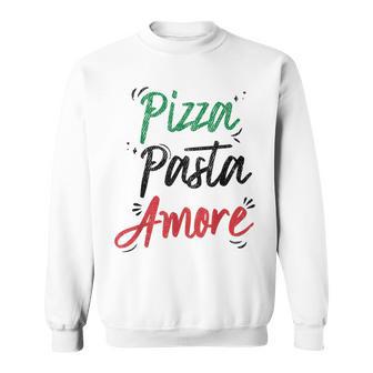 ピザ パスタ アモーレ イタリア製 スウェットシャツ - Kawaiitshirt