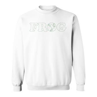 フロッグコスチュームハロウィンごっこ I'm A Frog スウェットシャツ - Kawaiitshirt