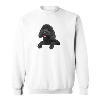ブラックラブラドゥードル ポケット入り ラブラドゥードル犬愛好家 長袖tシャツ スウェットシャツ - Kawaiitshirt