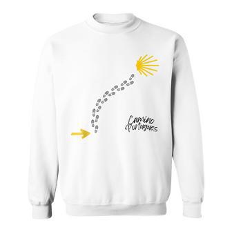 ポルトガルの道の痕跡、カミーノ・デ・サンティアゴ スウェットシャツ - Kawaiitshirt