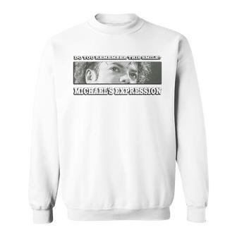 マイケルジャクソン_715_バックプリント スウェットシャツ - Kawaiitshirt