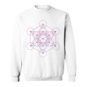メタトロンキューブ 神聖幾何学 スウェットシャツ - Kawaiitshirt