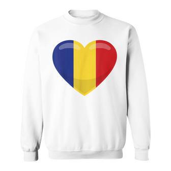 ルーマニアハートルーマニア国旗 スウェットシャツ - Kawaiitshirt