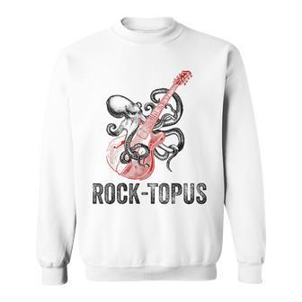 レトロ オクトパス クラーケン ギターを弾く Rock-Topus ギタリスト スウェットシャツ - Kawaiitshirt