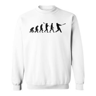 人類進化野球 スウェットシャツ - Kawaiitshirt