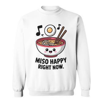 味噌ハッピー寿司ラーメン日本 スウェットシャツ - Kawaiitshirt