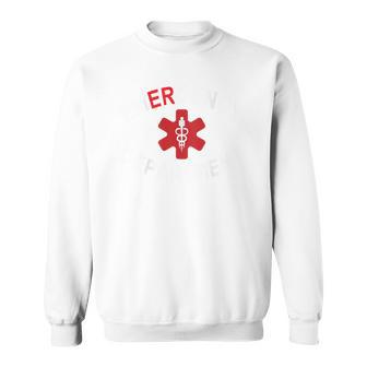 救急科 救急室 看護師 Er 看護師 背中 スウェットシャツ - Kawaiitshirt