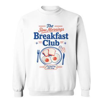 朝食クラブ スローモーニング ブランチ 恋人 卵 トースト スウェットシャツ - Kawaiitshirt