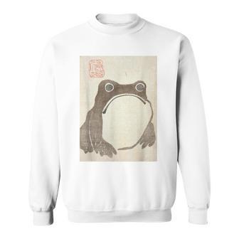 松本邦司によるメイカガフのカエル スウェットシャツ - Kawaiitshirt