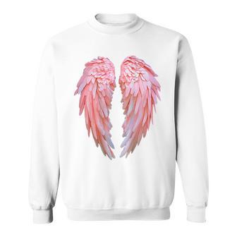 背面にグラフィックデザインの天使の羽。 スウェットシャツ - Kawaiitshirt
