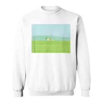 詩とメルヘン 葉祥明 穏やかな時 スウェットシャツ - Kawaiitshirt