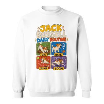 面白いジャックラッセル犬の日常的な贈り物。 スウェットシャツ - Kawaiitshirt