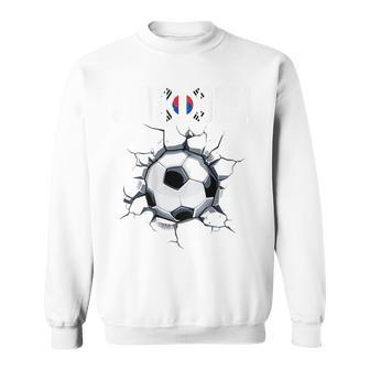 韓国サッカーファン 韓国フットボール ひび割れた壁 スウェットシャツ - Kawaiitshirt