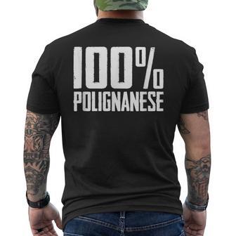 100 Polignanese Polignano A Mare メンズTシャツ バックプリント - Kawaiitshirt