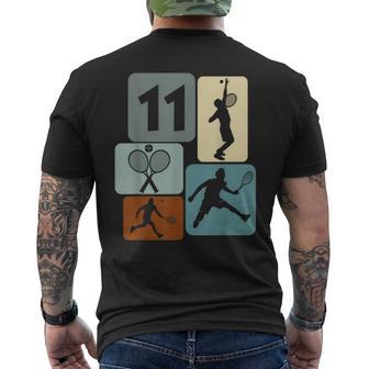 11 Geburtstag Tennisspieler 11 Jahre Jungs Tennis T-Shirt mit Rückendruck - Seseable