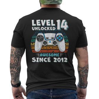 14 Year Old Bday Decorations Son Boy 14Yr 2012 14Th Birthday Men's T-shirt Back Print - Thegiftio UK